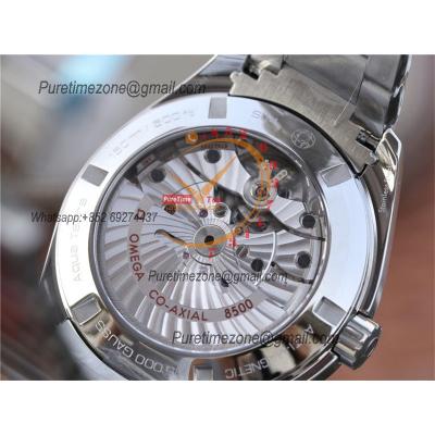 Aqua Terra 150M A8500 Automatic Mens Watch Best Edition VSF Silver Textured Dial SS Bracelet CHS 231.10.42.21.02.001