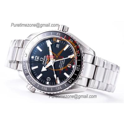 Planet Ocean 600M GMT A8605  Automatic Mens Watch Best Edition VSF Black Dial SS Bracelet CHS 232.30.44.22.01.002