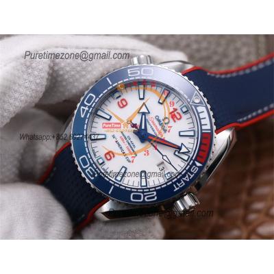 Planet Ocean GMT 45.5mm 2021 America's Cup SS A8906 Automatic Mens Watch VSF 1:1 Best Edition Blue Nylon CHS