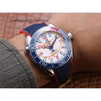 Planet Ocean GMT 45.5mm 2021 America's Cup SS A8906 Automatic Mens Watch VSF 1:1 Best Edition Blue Nylon CHS