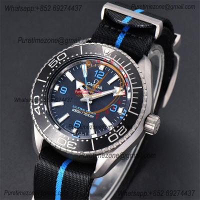 Seamaster 6000M Ultra Deep SS A8912  Automatic Mens Watch VSF 1:1 Best Edition Black Dial Nylon Strap  CHS