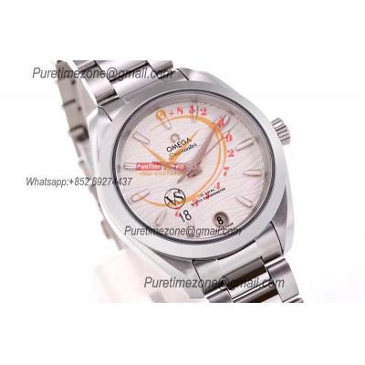 Aqua Terra 150M 34mm A8800 Autoamtic Womens Watches VSF Best Ediiton Silver Dial SS Bracelet Ladies