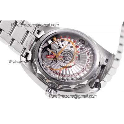 Aqua Terra 150M 34mm A8800 Autoamtic Womens Watches VSF Best Ediiton Silver Dial SS Bracelet Ladies