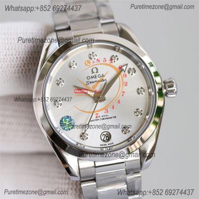 Aqua Terra 150M 34mm A8800 Autoamtic Womens Watches VSF Best Ediiton MOP Dial SS Bracelet Ladies