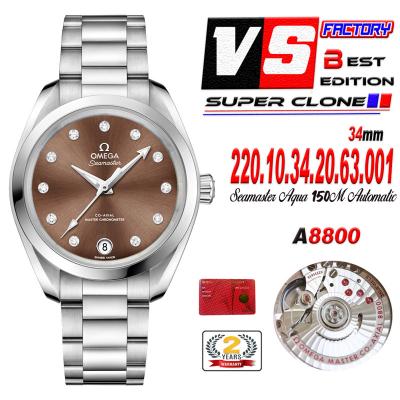 Aqua Terra 150M 34mm A8800 Autoamtic Womens Watche...