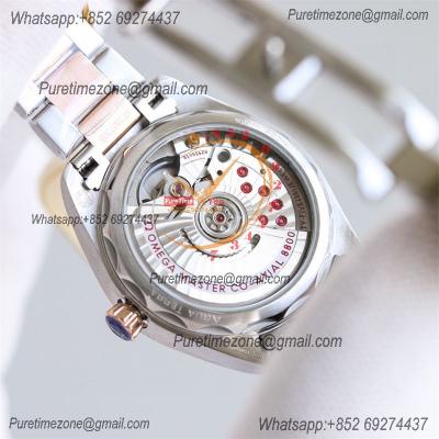 Aqua Terra 150M 34mm A8800 Autoamtic Womens Watches VSF Best Ediiton RG Silver Dial SS Bracelet Ladies