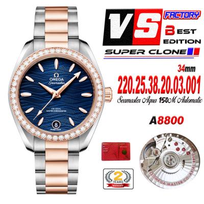 Aqua Terra 150M 34mm A8800 Autoamtic Womens Watche...