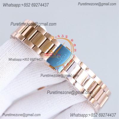 Aqua Terra 150M 34mm A8800 Autoamtic Womens Watches VSF Best Ediiton RG Blue Dial SS Bracelet Ladies