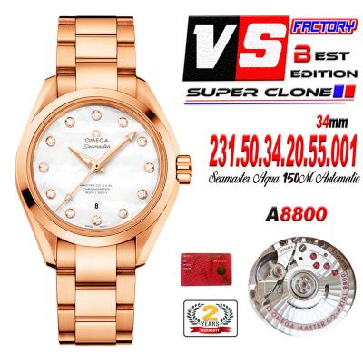 Aqua Terra 150M 34mm A8800 Autoamtic Womens Watche...