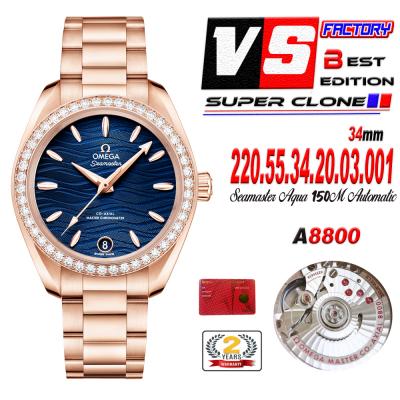 Aqua Terra 150M 34mm A8800 Autoamtic Womens Watche...