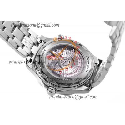 Seamaster Diver 300M A8800 Autoamtic Mens Watches VSF Best Ediiton White Dial SS Bracelet CHS 210.30.42.20.04.001