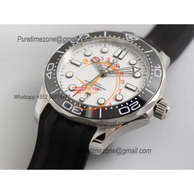 Seamaster Diver 300M A8800 Autoamtic Mens Watches VSF Best Ediiton White Dial Rubber CHS 210.32.42.20.04.001