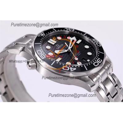 Seamaster Diver 300M A8800 Autoamtic Mens Watches VSF Best Ediiton Black Dial SS Bracelet CHS 210.30.42.20.01.001