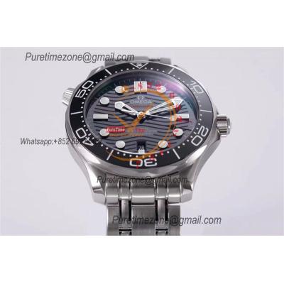 Seamaster Diver 300M A8800 Autoamtic Mens Watches VSF Best Ediiton Black Dial SS Bracelet CHS 210.30.42.20.01.001