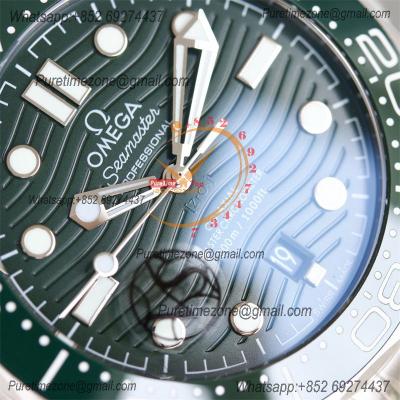 Seamaster Diver 300M A8800 Autoamtic Mens Watches VSF Best Ediiton Green Dial SS Bracelet CHS 210.30.42.20.10.001