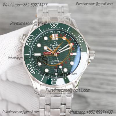 Seamaster Diver 300M A8800 Autoamtic Mens Watches VSF Best Ediiton Green Dial SS Bracelet CHS 210.30.42.20.10.001