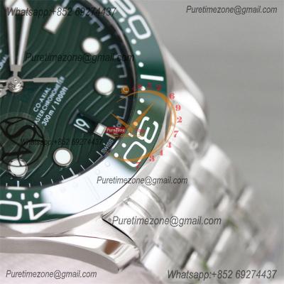 Seamaster Diver 300M A8800 Autoamtic Mens Watches VSF Best Ediiton Green Dial SS Bracelet CHS 210.30.42.20.10.001