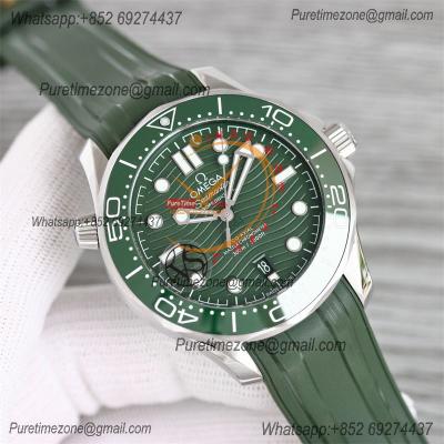 Seamaster Diver 300M A8800 Autoamtic Mens Watches VSF Best Ediiton Green Dial Rubber CHS 210.32.42.20.10.001