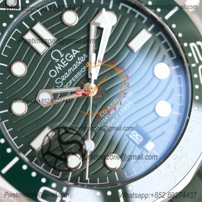 Seamaster Diver 300M A8800 Autoamtic Mens Watches VSF Best Ediiton Green Dial Rubber CHS 210.32.42.20.10.001