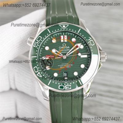 Seamaster Diver 300M A8800 Autoamtic Mens Watches VSF Best Ediiton Green Dial Rubber CHS 210.32.42.20.10.001