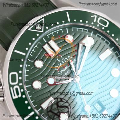 Seamaster Diver 300M A8800 Autoamtic Mens Watches VSF Best Ediiton Green Dial Rubber CHS 210.32.42.20.10.001