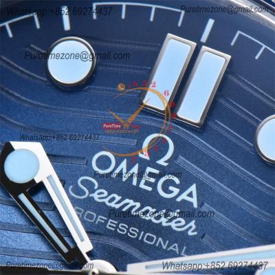 Seamaster Diver 300M A8800 Autoamtic Mens Watches VSF Best Ediiton Blue Dial SS Bracelet CHS 210.30.42.20.03.003