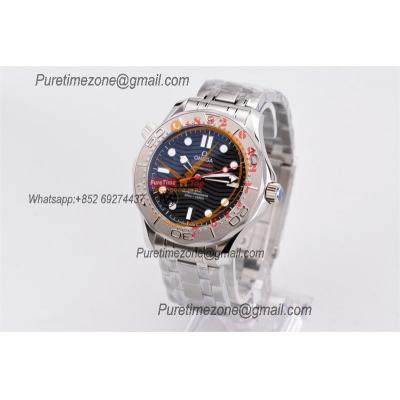 Seamaster Diver 300M Nekton A8806 Autoamtic Mens Watches VSF Best Ediiton Black Dial SS Bracelet CHS 210.30.42.20.01.002