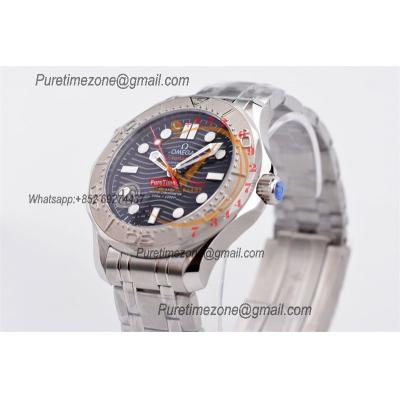 Seamaster Diver 300M Nekton A8806 Autoamtic Mens Watches VSF Best Ediiton Black Dial SS Bracelet CHS 210.30.42.20.01.002