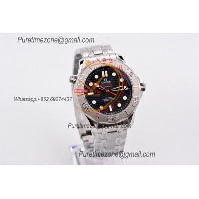 Seamaster Diver 300M Nekton A8806 Autoamtic Mens Watches VSF Best Ediiton Black Dial SS Bracelet CHS 210.30.42.20.01.002