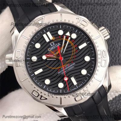 Seamaster Diver 300M Nekton A8806 Autoamtic Mens Watches VSF Best Ediiton Black Dial Rubber CHS 210.32.42.20.01.002