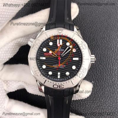 Seamaster Diver 300M Nekton A8806 Autoamtic Mens Watches VSF Best Ediiton Black Dial Rubber CHS 210.32.42.20.01.002