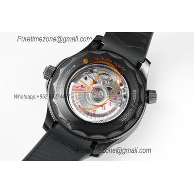 Seamaster 300m 43.5mm Black Ceramic A8806 Autoamtic Mens Watches VSF Best Ediiton Black Dial Rubber Strap