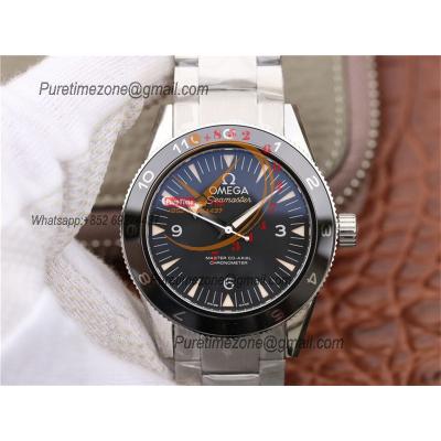 Seamaster 300 Heritage A8912 Autoamtic Mens Watches Spectre Limited Edition VSF Best Ediiton Black Dial SS Bracelet CHS