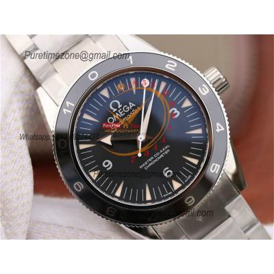 Seamaster 300 Heritage A8912 Autoamtic Mens Watches Spectre Limited Edition VSF Best Ediiton Black Dial SS Bracelet CHS