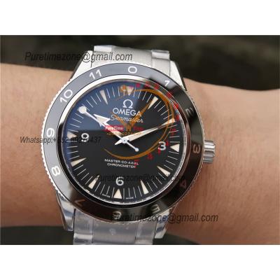 Seamaster 300 Heritage A8912 Autoamtic Mens Watches Spectre Limited Edition VSF Best Ediiton Black Dial SS Bracelet CHS