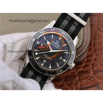 Seamaster 300 Heritage A8912 Autoamtic Mens Watches Spectre Limited Edition VSF Best Ediiton Black Dial Nylon CHS