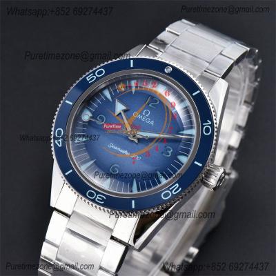 Seamaster 300 Heritage A8912 Autoamtic Mens Watches VSF Best Ediiton Blue Dial SS Bracelet CHS 234.30.41.21.03.002