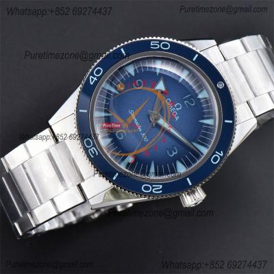 Seamaster 300 Heritage A8912 Autoamtic Mens Watches VSF Best Ediiton Blue Dial SS Bracelet CHS 234.30.41.21.03.002