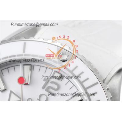 Planet Ocean 39.5mm Olympic Games SS A8900 Automatic Womens Watch VSF Best Ediiton White Dial Rubber Ladies