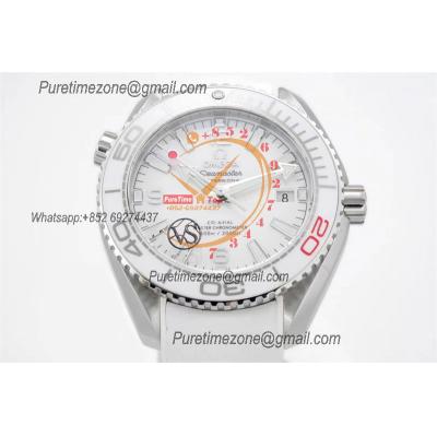 Planet Ocean 39.5mm Olympic Games SS A8900 Automatic Womens Watch VSF Best Ediiton White Dial Rubber Ladies