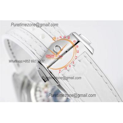 Planet Ocean 39.5mm Olympic Games SS A8900 Automatic Womens Watch VSF Best Ediiton White Dial Rubber Ladies