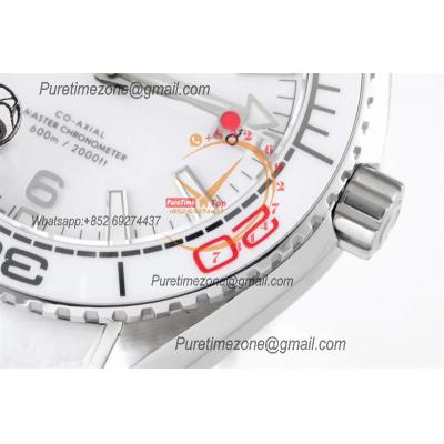 Planet Ocean 39.5mm Olympic Games SS A8900 Automatic Womens Watch VSF Best Ediiton White Dial Rubber Ladies