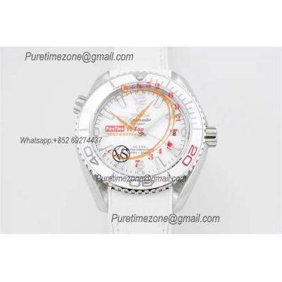 Planet Ocean 39.5mm Olympic Games SS A8900 Automatic Womens Watch VSF Best Ediiton White Dial Rubber Ladies