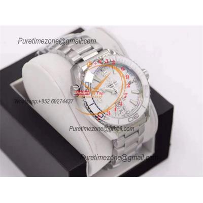 Planet Ocean 39.5mm A8900 Automatic Womens Watch VSF Best Ediiton White Dial SS Bracelet Ladies 215.30.40.20.04.001