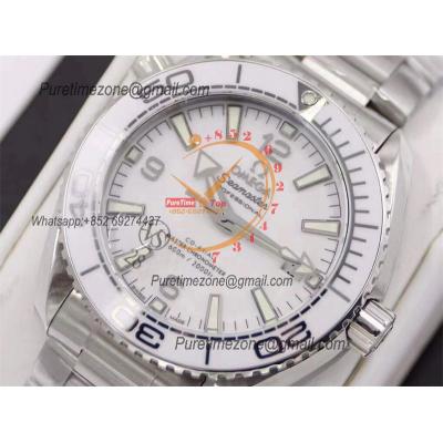 Planet Ocean 39.5mm A8900 Automatic Womens Watch VSF Best Ediiton White Dial SS Bracelet Ladies 215.30.40.20.04.001