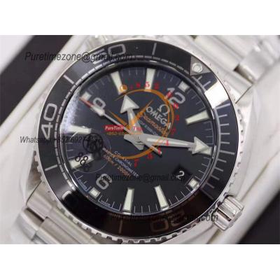 Seamaster Planet Ocean 43.5mm A8800 Automatic Mens Watch VSF Best Ediiton Black Dial SS Bracelet CHS