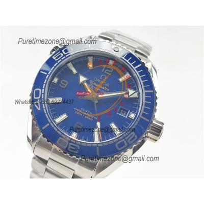 Seamaster Planet Ocean 43.5mm A8900 Automatic Mens Watch VSF Best Ediiton Blue Dial SS Bracelet CHS