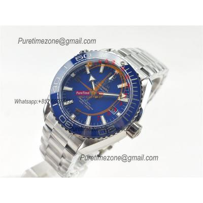 Seamaster Planet Ocean 43.5mm A8900 Automatic Mens Watch VSF Best Ediiton Blue Dial SS Bracelet CHS