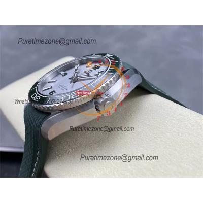 Planet Ocean 43.5mm A8900 Automatic Mens Watch VSF Best Ediiton White Dial Green Rubber CHS 215.32.44.21.06.001