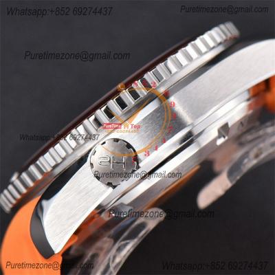 Seamaster Planet Ocean A8500 Automatic Mens Watch VSF Best Ediiton Orange Bezel Black Dial  Rubber Strap CHS